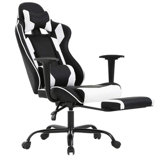 BestOffice Racing Style Ergonomic Rolling Swivel Adjustable Headrest Office Gaming Chair with Lumbar Support